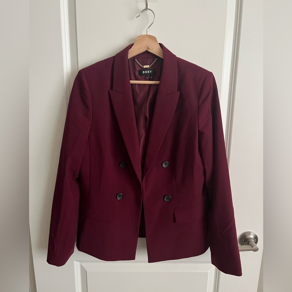 DKNY Deep Wine Red Jacket